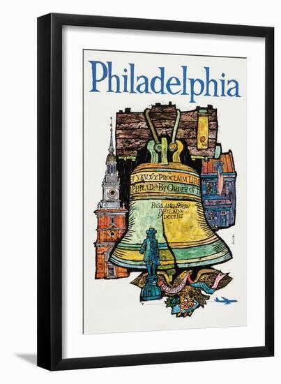 Philadelphia-David Klein-Framed Art Print