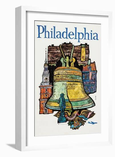 Philadelphia-David Klein-Framed Art Print