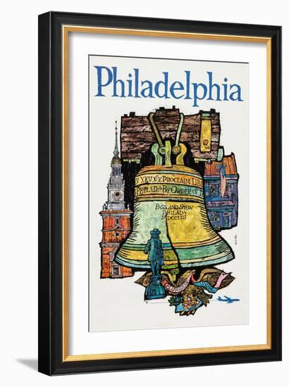 Philadelphia-David Klein-Framed Art Print