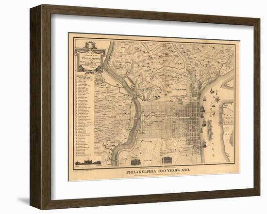 Philadelpia-Dan Sproul-Framed Art Print