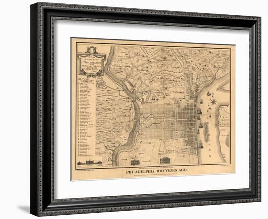 Philadelpia-Dan Sproul-Framed Art Print