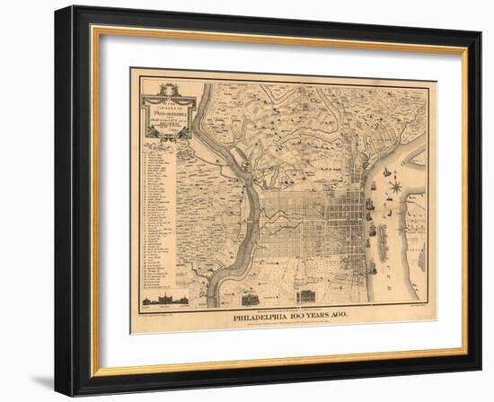 Philadelpia-Dan Sproul-Framed Art Print