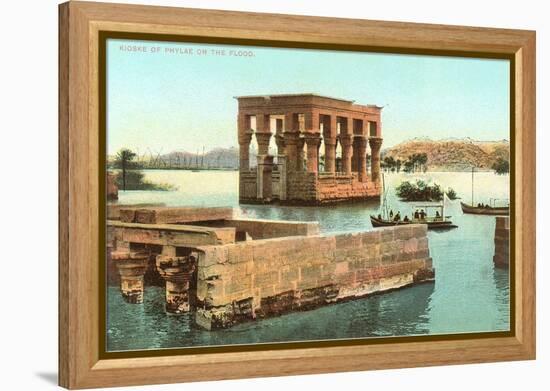 Philae Kiosk at Floodtide-null-Framed Stretched Canvas