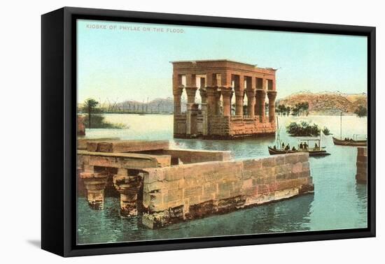 Philae Kiosk at Floodtide-null-Framed Stretched Canvas