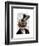 Phileas Feline Steampunk Cat and Top Hat-Fab Funky-Framed Art Print