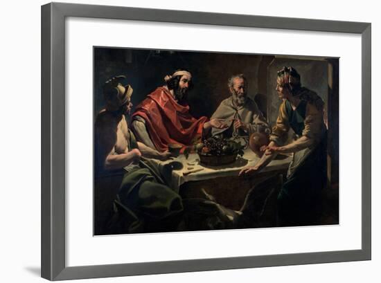 Philemon and Baucis Entertaining Jupiter and Mercury, C.1615-25-Abraham Janssens Van Nuyssen-Framed Giclee Print