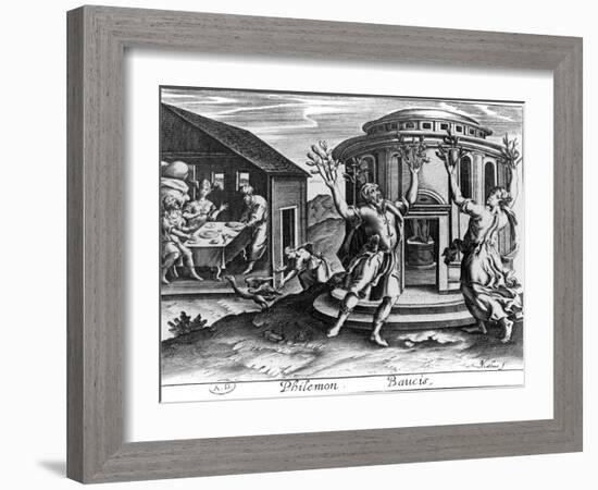 Philemon and Baucis, from an Edition of the Metamorphoses of Ovid, Published in Paris in 1619-Jean Matheus-Framed Giclee Print