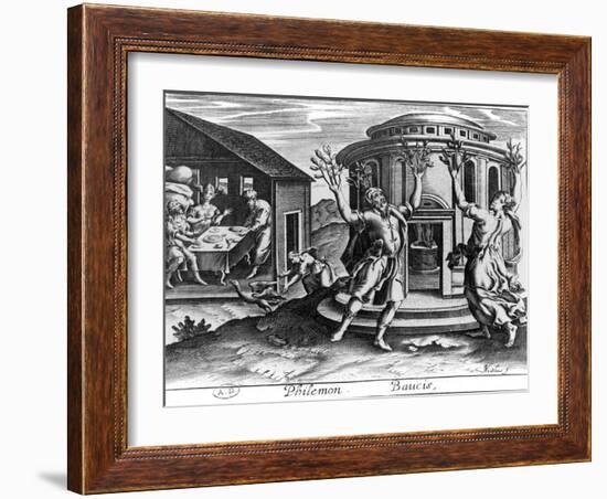 Philemon and Baucis, from an Edition of the Metamorphoses of Ovid, Published in Paris in 1619-Jean Matheus-Framed Giclee Print