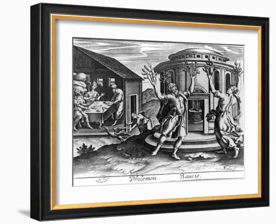 Philemon and Baucis, from an Edition of the Metamorphoses of Ovid, Published in Paris in 1619-Jean Matheus-Framed Giclee Print