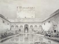Pool and Fountain in the Courtyard of the Alberca-Philibert Joseph Girault de Prangey-Framed Giclee Print