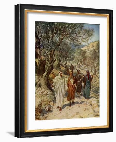 Philip and Nathaneal become Jesus 's disciples - Bible-William Brassey Hole-Framed Giclee Print