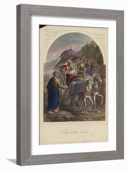 Philip and the Eunuch-null-Framed Giclee Print