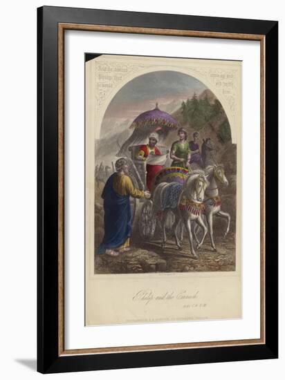 Philip and the Eunuch-null-Framed Giclee Print