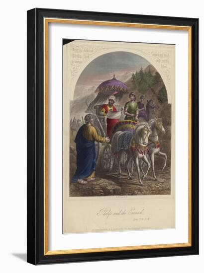 Philip and the Eunuch-null-Framed Giclee Print