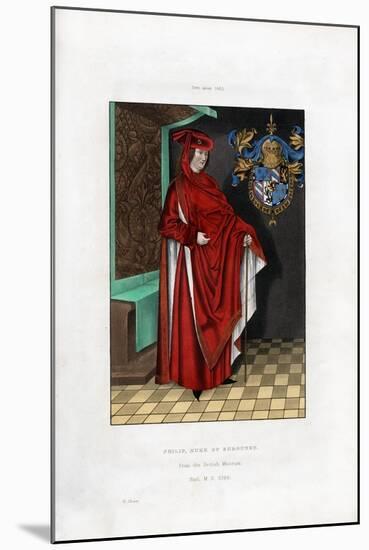 Philip, Duke of Burgundy, C1460-Henry Shaw-Mounted Giclee Print