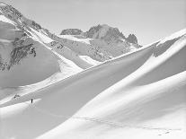 Lone Skier Shadowed by Mont Blanc-Philip Gendreau-Photographic Print