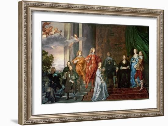 Philip Herbert (1584-1650), 4th Earl of Pembroke and His Family-Sir Anthony Van Dyck-Framed Giclee Print