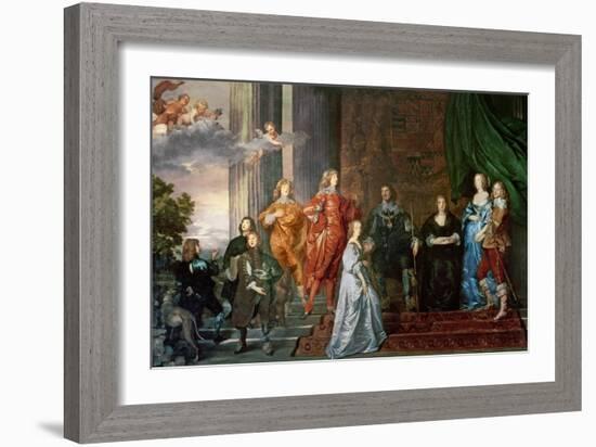 Philip Herbert (1584-1650), 4th Earl of Pembroke and His Family-Sir Anthony Van Dyck-Framed Giclee Print