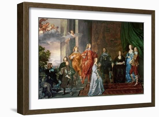 Philip Herbert (1584-1650), 4th Earl of Pembroke and His Family-Sir Anthony Van Dyck-Framed Giclee Print