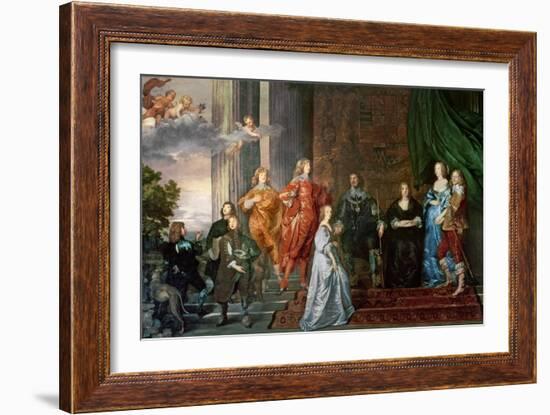 Philip Herbert (1584-1650), 4th Earl of Pembroke and His Family-Sir Anthony Van Dyck-Framed Giclee Print