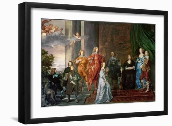 Philip Herbert (1584-1650), 4th Earl of Pembroke and His Family-Sir Anthony Van Dyck-Framed Giclee Print