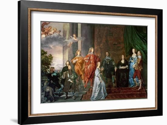 Philip Herbert (1584-1650), 4th Earl of Pembroke and His Family-Sir Anthony Van Dyck-Framed Giclee Print