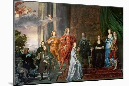 Philip Herbert (1584-1650), 4th Earl of Pembroke and His Family-Sir Anthony Van Dyck-Mounted Giclee Print