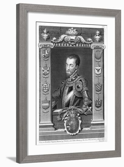 Philip II, King of Spain, 16th Century, (173)-George Vertue-Framed Giclee Print