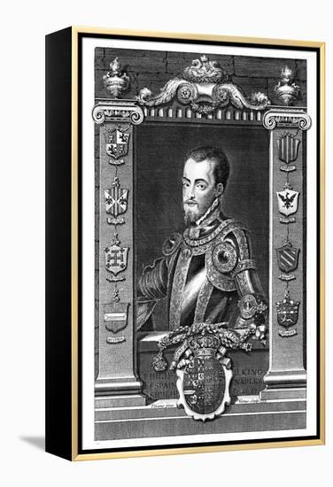Philip II, King of Spain, (173)-George Vertue-Framed Premier Image Canvas