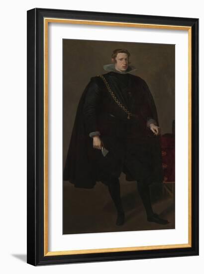 Philip IV, King of Spain, c.1624-Diego Velazquez-Framed Giclee Print