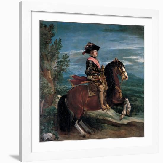 Philip IV on Horseback-Diego Velazquez-Framed Giclee Print