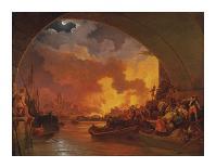 The Battle of the Nile, 1800-Philip James De Loutherbourg-Framed Giclee Print