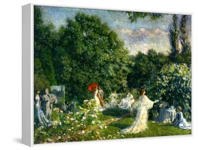 油彩画【garden party】 4号 A Garden Party, C.1890-99' Giclee Print - Philip Leslie Hale | Art.com