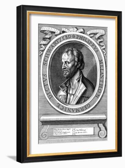 Philip Melanchthon the German Protestant Reformer, C18th Century-Hans Holbein the Younger-Framed Giclee Print