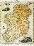 Ireland Map by C. Montague-Philip Spruyt-Framed Premium Giclee Print