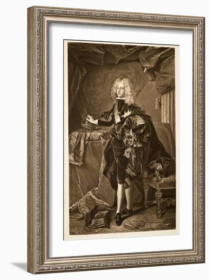 Philip V King of Spain C.1700, Pub. 1902-Hyacinthe Rigaud-Framed Giclee Print