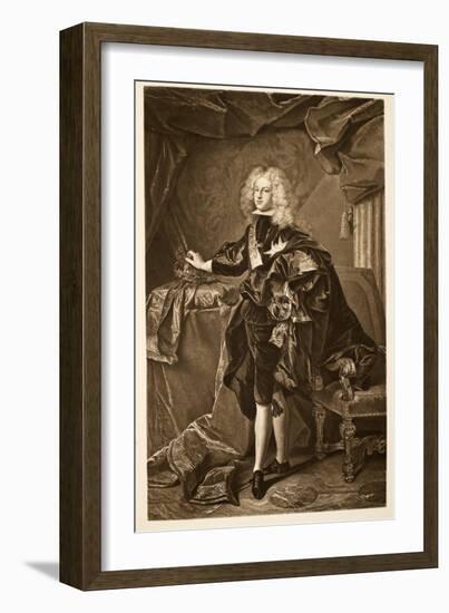 Philip V King of Spain C.1700, Pub. 1902-Hyacinthe Rigaud-Framed Giclee Print