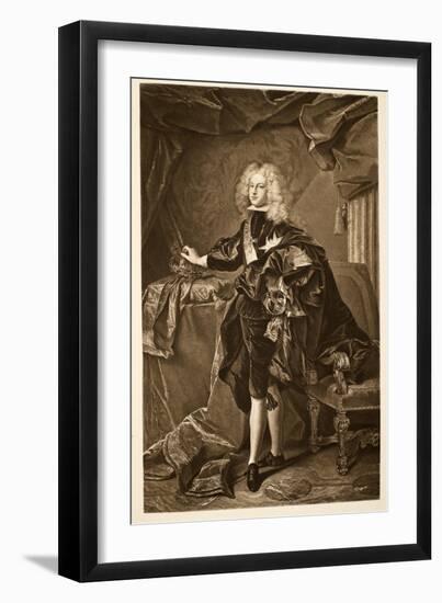 Philip V King of Spain C.1700, Pub. 1902-Hyacinthe Rigaud-Framed Giclee Print