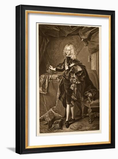 Philip V King of Spain C.1700, Pub. 1902-Hyacinthe Rigaud-Framed Giclee Print