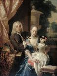 Berend Van Iddekinge with His Wife and their Son-Philip van Dijk-Framed Art Print