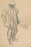 Lead Pencil Sketch by Phil May, C19th Century (1903-1904)-Philip William May-Giclee Print