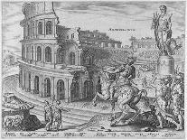 The Colosseum at Rome after Maarten Van Heemskerck, 1572-Philipp Galle-Giclee Print