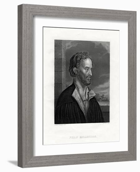 Philipp Melanchthon German Theologian and Writer of the Protestant Reformation, 19th Century-W Holl-Framed Giclee Print