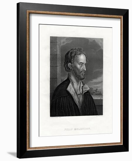 Philipp Melanchthon German Theologian and Writer of the Protestant Reformation, 19th Century-W Holl-Framed Giclee Print