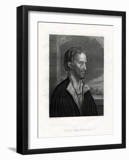 Philipp Melanchthon German Theologian and Writer of the Protestant Reformation, 19th Century-W Holl-Framed Giclee Print