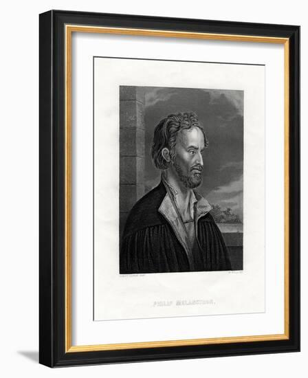 Philipp Melanchthon German Theologian and Writer of the Protestant Reformation, 19th Century-W Holl-Framed Giclee Print