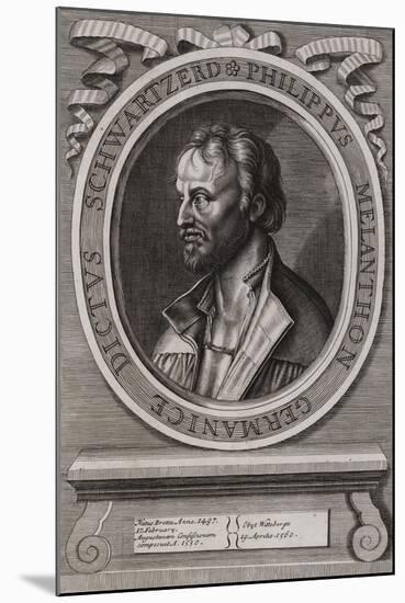 Philipp Melanchthon, German Theologian of the Protestant Reformation-null-Mounted Giclee Print