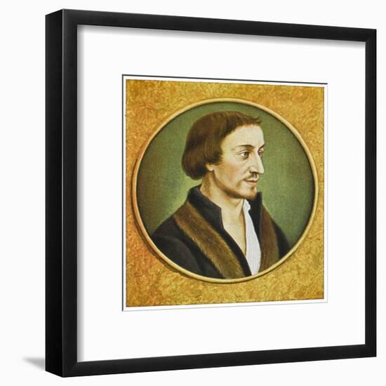 Philipp Melancthon German Religious Reformer-Hans Holbein the Younger-Framed Art Print