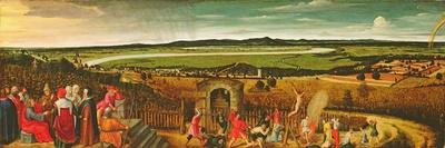 An Extensive River Landscape with the Parable of the Tenants and the Vineyard Owner-Philipp Uffenbach-Giclee Print