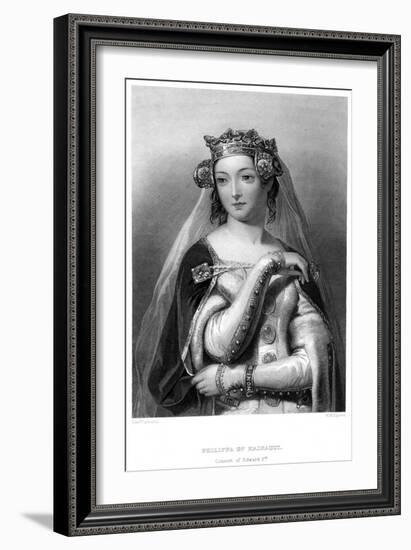 Philippa of Hainault, Queen Consort of Edward III-WH Egleton-Framed Giclee Print